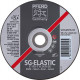 Disque à ébarber SG-ELASTIC pour l'usinage de l'acier, Ø x Épais. : 178 x 8,3 mm, Modèle Coudé, Vitesse maxi. 8600 tr/mn