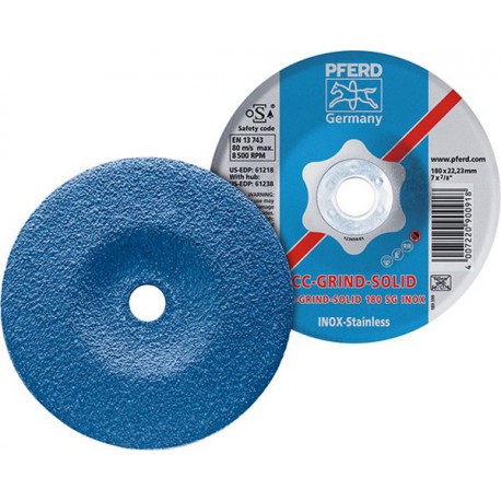 Meule CC-GRIND®-SOLID, SG-INOX, Ø : 180 mm, Vitesse max. 8500 tr/mn