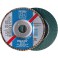 Meule-éventail Ø 125 mm (12200 tr/mn), POLIFAN® SG-ZA, bombée, Grain : 60