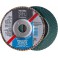 Meule-éventail Ø 115 mm (13300 tr/mn), POLIFAN® SG-ZIRKON, Grain : 40, Modèle Bombé