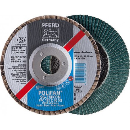 Disque à lamelles Z 40SG droit 125mm G40 Pferd 1 PCS