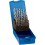 Jeu de forets hélicoïdaux, coffret plastique, en acier à coupe rapide à 5 % de cobalt, type Ti, DIN 338, surface sans revêtement, Ø h8 : 1,00-5,90 mm