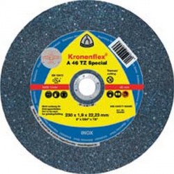 Disque à tronçonner A 46 TZ spécial pour l'usinage de l'acier inoxydable, Ø x Épais. : 115 x 1,6 mm, Modèle Droit, Vitesse maxi. 13300 tr/mn