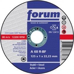 Disque à tronçonner Corindon, pour acier, Ø x Épais. : 180 x 1,6 mm, Modèle Coudé, Vitesse maxi. 8500 tr/mn