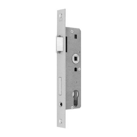 Serrure à mortaiser 0007 lPZ D35E7220 carré argenté laqué
