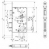 Serrure à mortaiser anti-panique PZ65/72/924rd PAF-EB-2326 DLERmatt