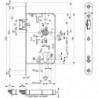 Serrure à mortaiser avec fonction anti-panique OT.PA-Schl.PZ65/72/9B-2110-BDL24rdER