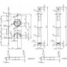 Serrure à mortaiser ZT-ESBB55/72/820ktg. falz0215o.W.DRNiSilack