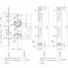 Serrure à mortaiser ZT-ESWC55/78/818ktg. falz0215o.W.DLNiSilack
