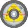 Disque à ébarber A 46 N Supra pour l'usinage de l'aluminium, Ø x Épais. : 125 x 6,0 mm, Modèle Coudé, Vitesse maxi. 12200 tr/mn