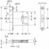 Serrure meuble 1732:25mm droite