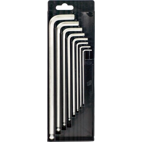 Set clé allen 8 unités 2-10mm Longue