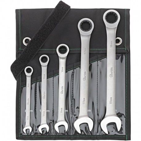 Set clé mixte Taille 5 unités coubé 8-19mm FORTIS