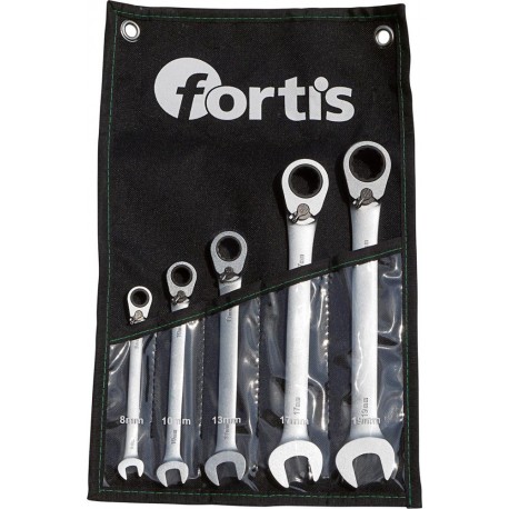 Set clé mixte Taille 5 unitésumsch.8-19mm FORTIS