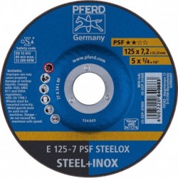 Meule d'ébarbage coudée PSFSTEELOX 180x7mm PFERD 1 PCS