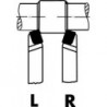 Outil à charioter carbure DIN4971 à gauche 10x10x90mm P25/30 1 PCS