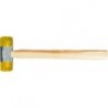 Marteau plastique jaune 27mm Taille2 FORTIS