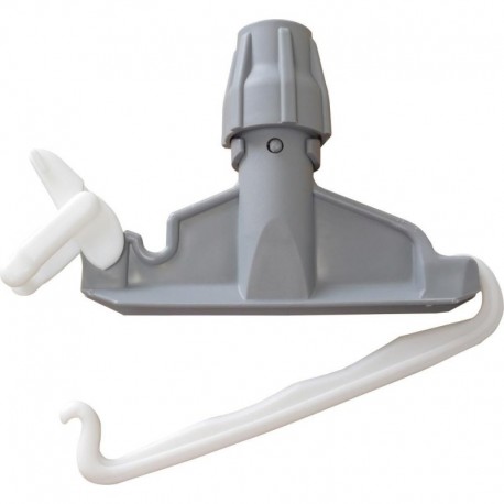 Porte-serpillères à franges en plastique gris