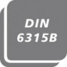Bride de serrage DIN6315B 9x80mm AMF 1 PCS