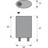 Distributeur LED 2 voies MP2 24VDC max. 8A