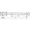 Boulon forgé en T DIN787 M12x12x160mm complet AMF 1 PCS