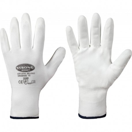 Gant de protection, Nylon, Taille 9, Blanc (Par 12)