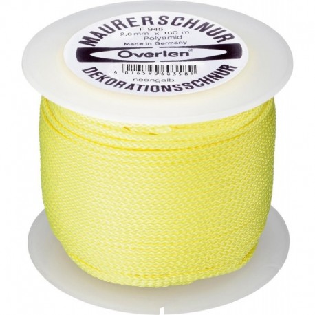 CordeauPolyamid 2,0mm 100m jaune fluo