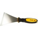 Grattoir forme queue de poisson 75 mm, Noir/Argent/Jaune
