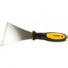Grattoir forme queue de poisson 75 mm, Noir/Argent/Jaune