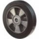 Roue plastique jante en aluminium B80.100