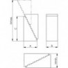 Cale crénelée T3 131x68,0x135mm AMF 1 PCS