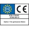 Cartouche d'ancrage composite Upat® UKA 3 Plus UKA 3 Plus M20/22 (Par 10)