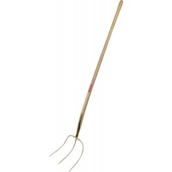 Fourche 33925 3 dents 30X30 gold, avec manche hêtre