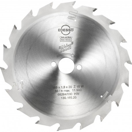 Lame carbure Akku 165x1,8x20mm Z18 W