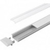 Profil encastré en aluminium C opal L 2000 mm, Profil
