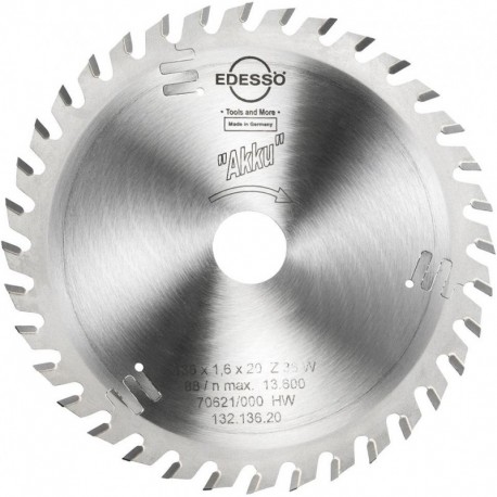 Lame carbure Akku 136x1,6x20mm Z36 W