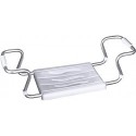 Siège de Baignoire Secura Extensible, Capacité de Charge 150 kg, Acier, Plastique, Blanc Dimensions 55-65 x 18 x 26 cm
