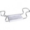 Siège de Baignoire Secura Extensible, Capacité de Charge 150 kg, Acier, Plastique, Blanc Dimensions 55-65 x 18 x 26 cm