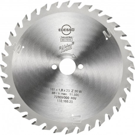 Lame carbure Akku 165x1,8x20mm Z36 W