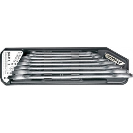 Jeu de clé plate 8 Pièces 6-22mm Halt.Gedore