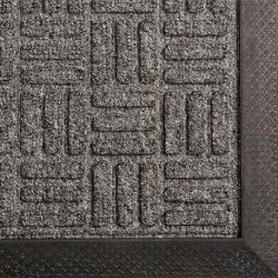 Tapis d'entrée en caoutchouc 8mm Turtle 1500x900mm gris
