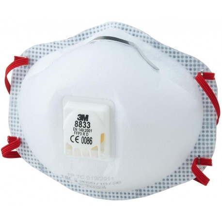 Masque anti-poussière 8833, FFP3 R D (Par 10)