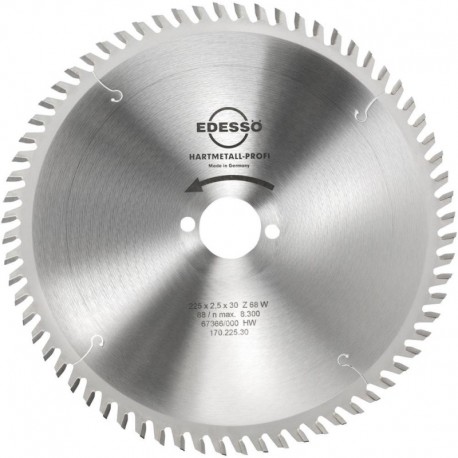 Lame carbure Profi 225x2,5x30mm Dent 68 W