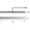 Lumière 2er Set ww Alu Optik, LED-Verl.,EVG