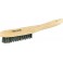 Brosse métallique à main, fil d'acier, Nombre de rangées : 6