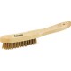 Brosse métallique à main, fil en laiton, Nombre de rangées : 5