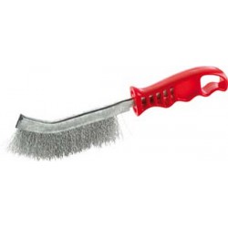 Brosse universelle, ondulée, Nombre de rangées : 1, Garniture Fil d'acier, Epaisseur du fil 0,30 mm, Modèle : ondulé