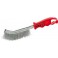 Brosse universelle, ondulée, Nombre de rangées : 1, Garniture Fil d'acier, Epaisseur du fil 0,30 mm, Modèle : ondulé