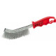 Brosse universelle, ondulée, Nombre de rangées : 1, Garniture Fil de laiton, Epaisseur du fil 0,30 mm, Modèle : ondulé