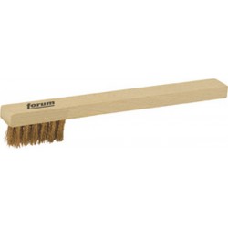 Brosse à bougies, ondulée, Nombre de rangées : 3, Garniture Fil de laiton, Epaisseur du fil 0,20 mm, Modèle : ondulé